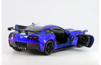 CHEVROLET Corvette ZR1 *Grand Sport* (2019), blue / white