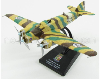 SIAI Marchetti Sm79 Sparviero Bpmbardiere 252th Squadriglia 104th Gruppo 46th Stormo Military Airplane 1935 11cm X 14.5cm, Military Camouflage