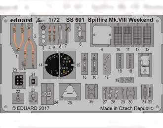 Цветное фототравление для Spitfire Mk. VIII Weekend