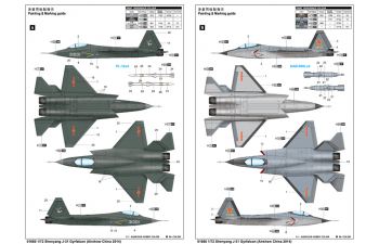 Сборная модель Китайский истребитель пятого поколения Shenyang J-31