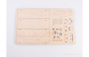 Сборная модель Камский грузовик 5320 бортовой с тентом (клей в комплекте)