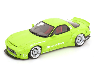 MAZDA RX7 FD3S Rocket Bunny (2015), light green-metallic