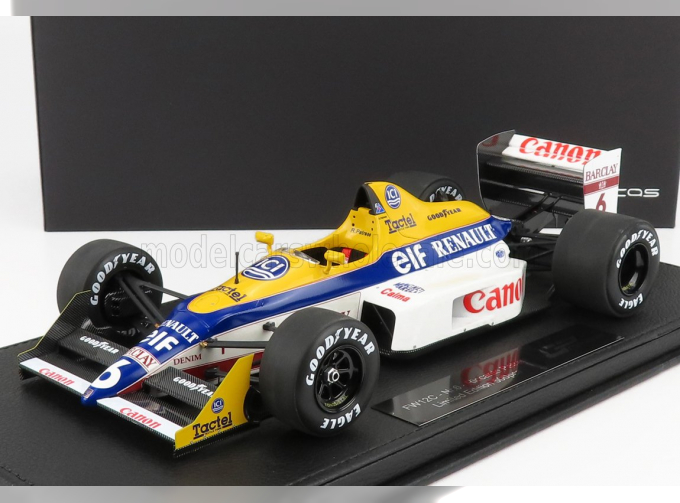 WILLIAMS F1 Fw12c Renault V10 N 6 Season 1989 Riccardo Patrese - Con Vetrina - With Showcase, Blue Yellow White