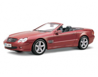 MERCEDES-BENZ SL-Klasse Cabrio (R230) 2001, красный