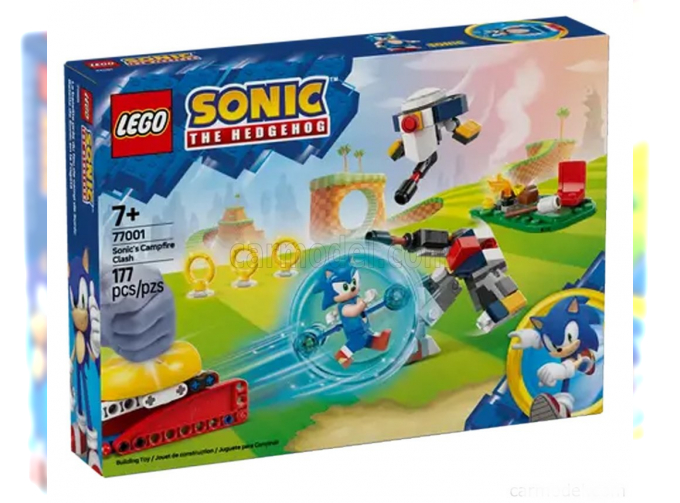 Сборная модель Sonic The Hedgehog - Sonic's Campfire Clash - 177 Pezzi - 177 Pcs, Various