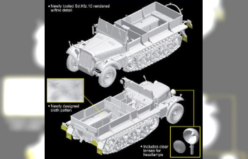 Сборная модель Полугусеничное авто Sd.Kfz.10 Ausf.B 1942