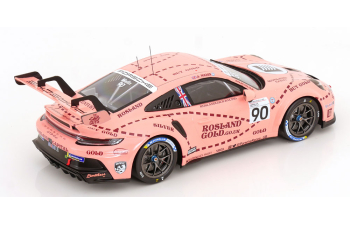 PORSCHE 911 992 Gt3 Cup Coupe №90 3rd Brands Hatch Porsche Cup Gb (2023) Josh Malin, Pink