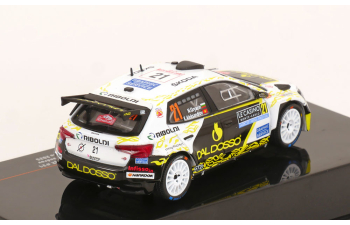 SKODA Fabia RS Rally2 #21 Team Toksport WRC Rally Monte Carlo N.Gryazin/K.Aleksandrov (2025), green/white