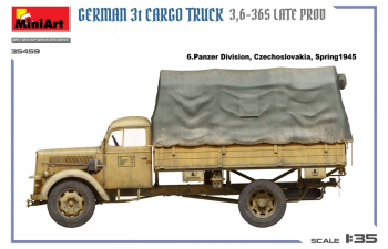 Сборная модель OPEL Blitz German 3t Cargo Military Truck 2-assi 1945