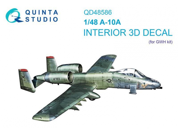 3D Декаль интерьера кабины A-10A Warthog (GWH)