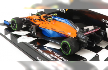 McLAREN F1 Mcl35l Mercedes M12 Eq Power+ Team Mclaren N 4 3rd Emilia Romagna Italy Gp 2021 Lando Norris, Orange Light Blue