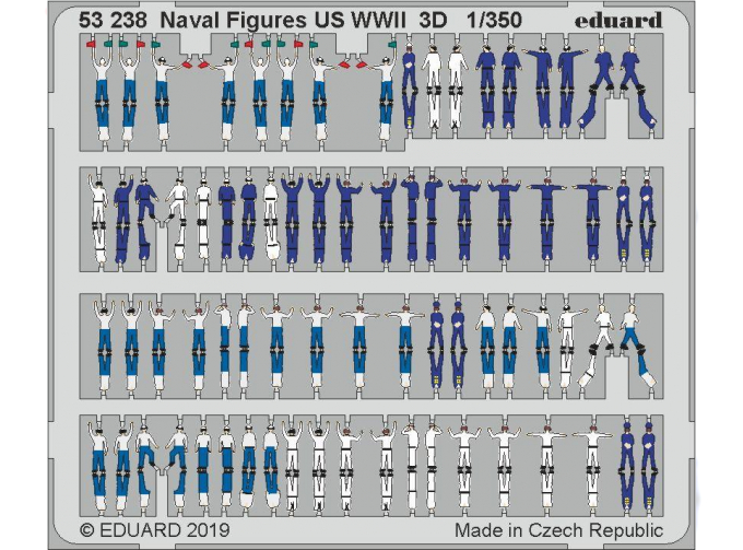 Фототравление Naval Figures US WWII 3D