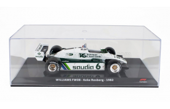 WILLIAMS F1 Fw08 Team Ford №6 World Champion Season (1982) Keke Rosberg - Con Vetrina - With Showcase, Green White