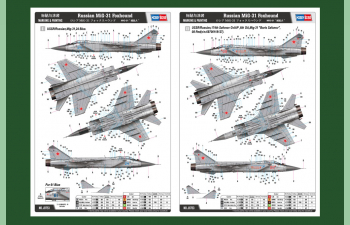 Сборная модель Самолет Russian MiG-31 Foxhound