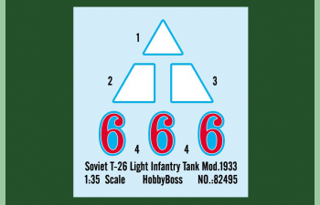 Сборная модель Танк Soviet T-26 Light Infantry Tank Mod.1933