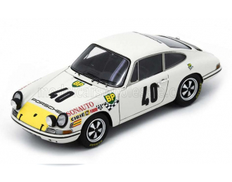 PORSCHE 911t 1991cc Coupe Team Auguste Veuillet №40 24h Le Mans (1969) Claude Ballot Lena - Guy Chasseuil, White Yellow