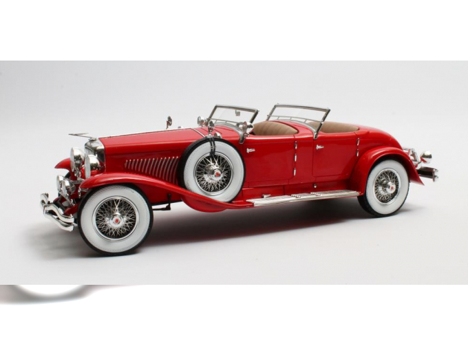 DUESENBERG SJ 2608 J-582 Torpedo Pheaton Walker La Grande 1930 Red