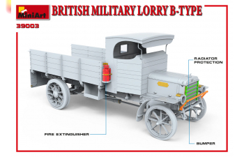 Сборная модель Автомобиль BRITISH MILITARY LORRY B-TYPE