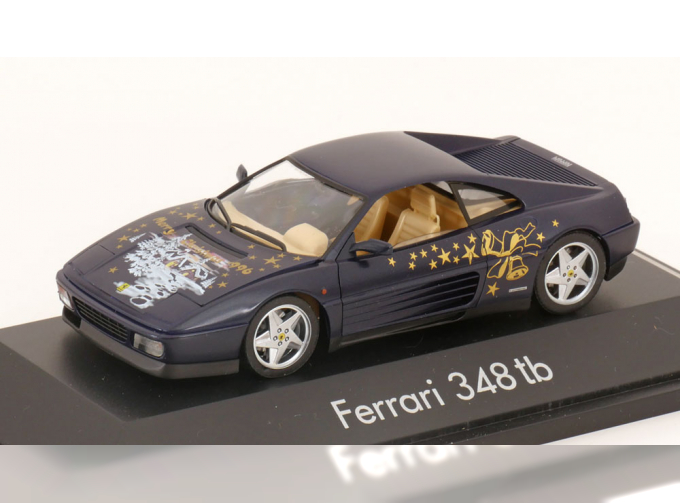 FERRARI 348 TB Merry Christmas (1996), blue metallic