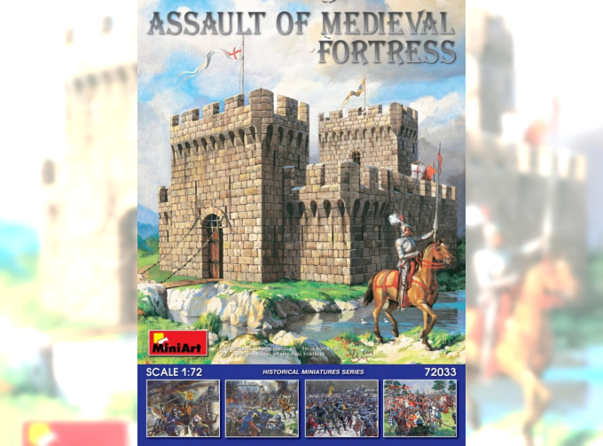 Сборная модель Наборы для диорам ASSAULT OF MEDIEVAL FORTRESS