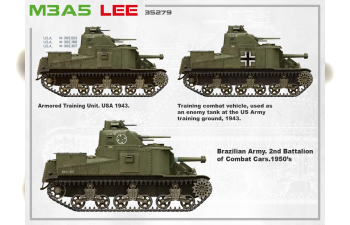 Сборная модель Танк M3A5 LEE