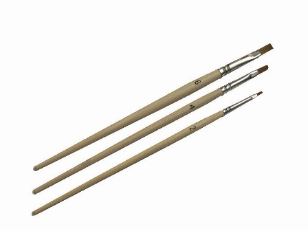 Набор кистей №3 (плоские №2, 4, 6)