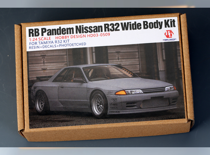Конверсионный набор RB Pandem Nissan R32 Wide Body Kit для моделей Tamiya R32 KIT (Resin+PE+Metal parts+Decals)