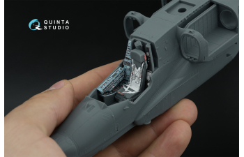 3D Декаль интерьера кабины Ка-50 (серо-голубые панели) (arma models)