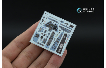 3D Декаль интерьера кабины Ка-50 (серо-голубые панели) (Italeri) (с 3D-печатными деталями)