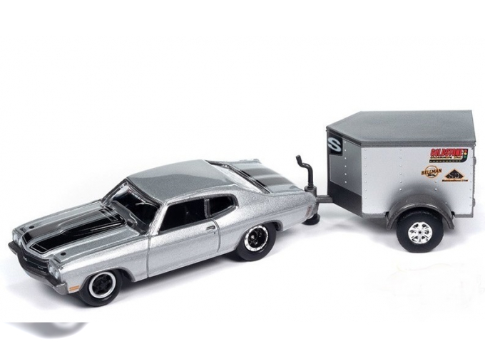 CHEVROLET Chevelle SS (1970) с прицепом, серый