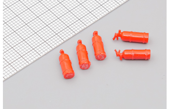 Огнетушитель ОУ-2 современный, комплект из 5 штук