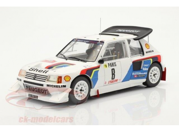 PEUGEOT 205 T16 Evo 2 #8 B.Saby/Fauchille Rally Monte Carlo 1986