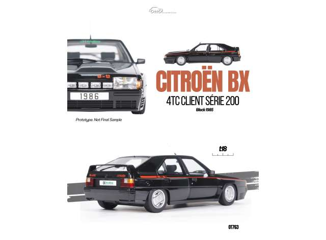 Citroen BX 4TC Serie 200 *Resin series*, black 1985