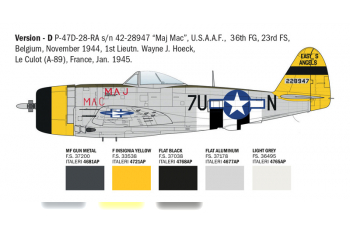 Сборная модель P-47D E.T.O.