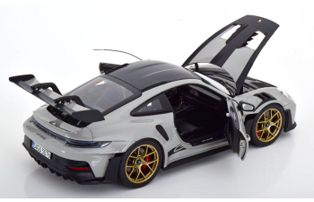 PORSCHE 911 (992) GT3 RS Weissach Package (2022), light grey carbon