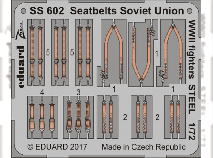 Фототравление Seatbelts Soviet Union WW2 fighters STEEL