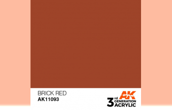 Краска акриловая 3rd Generation Brick Red 17ml