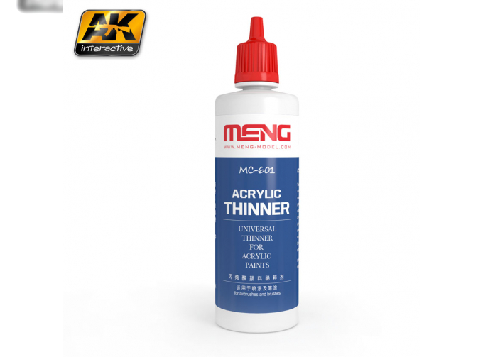 MENG ACRYLIC THINNER Универсальный разбавитель для акриловых красок (100ml.)