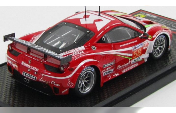 FERRARI 458 Italia Gt2 Gte Am Luxury Racing N58 Retired 24h Le Mans (2012) G.Jeannette - P.Ehret - P.Montecalvo, Red White