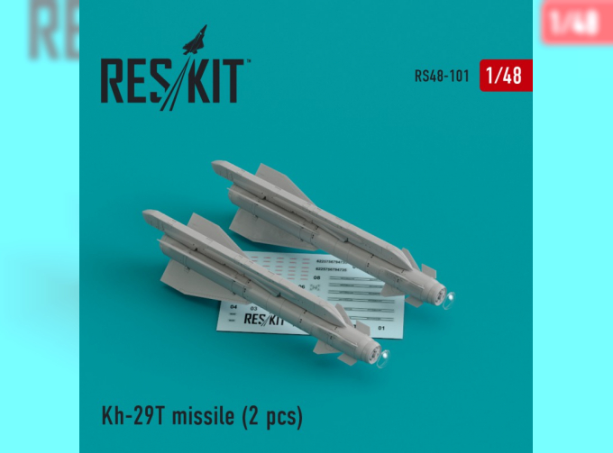 Сборная модеь Ракета Х-29Т (AS-14B Kedge) для Су-17/24/25/30/34/39, МиГ-27, Як-130, Мираж F1 (2 шт.)