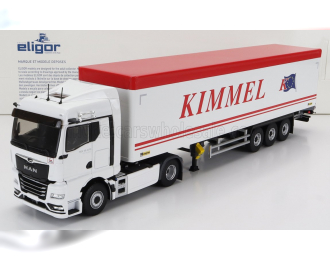 MAN Tgx 18.470 Truck Cassonato Kimmel Transports (2020), White Red