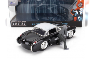 CHEVROLET Corvette With Wolfman Figure (1957), Black White