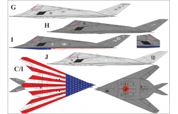 Декаль для YF-117 Nighthawk "Wobblin' Goblin"