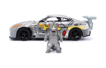 NISSAN GT-R (R35) Ben Sopra "Mechagodzilla" (2009), silver-grey / with decor