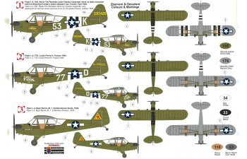 Сборная модель Самолет Piper L-4 „Grasshopper w/Bazookas