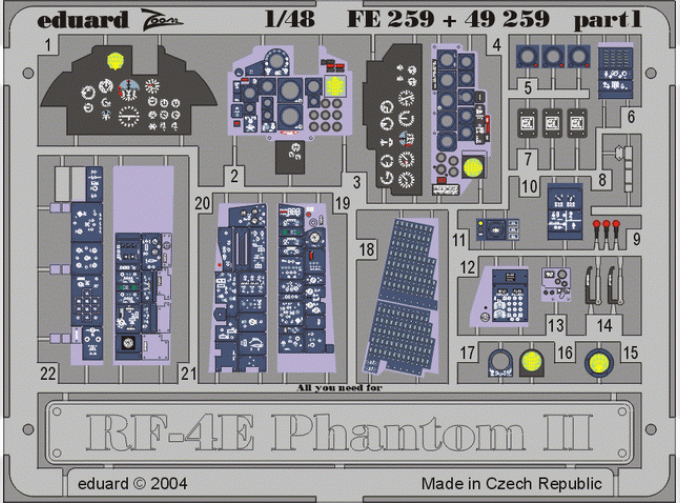 Цветное фототравление для RF-4E