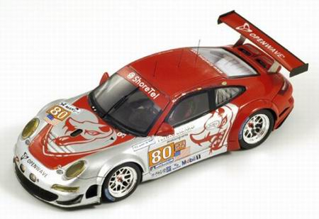 PORSCHE 997 GT3 RSR Flying Lizard Motorsport №80 Le Mans 2010, red