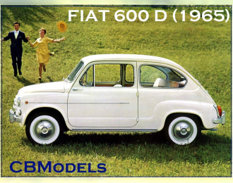FIAT 600 D (1965), сборная модель (KIT)