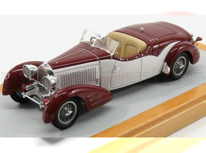 BUGATTI T57 Sn.57217 Roadster Open Gangloff (1934), Bordeaux White