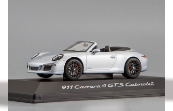 PORSCHE 991 Carrera Cabriolet GTS (2014), silver metallic